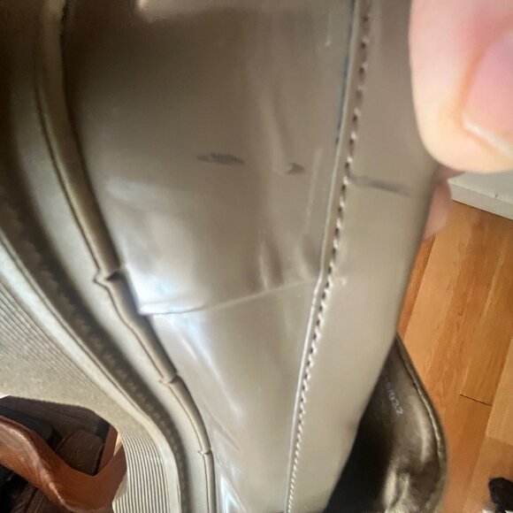 ZARA Platform Chunky Loafers Tan/Mushroom Size 38(7.5) - Picture 5 of 7